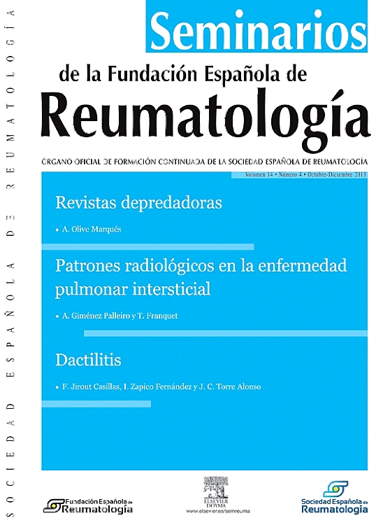 Go to journal home page - Seminarios de la Fundación Española de Reumatología